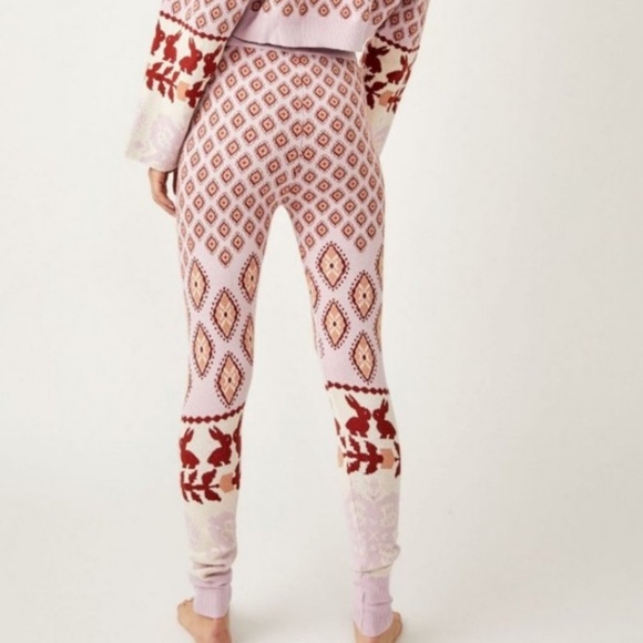 Free People Snow Bunny Candy Combo Leggings size Small - Picture 1 of 3